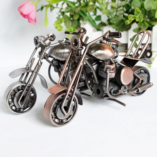 Vintage metal motorcycle - metal,