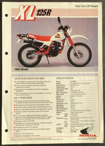 Honda xl125r motorcycle sales - xl125r,