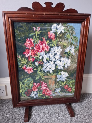 Vintage hand stitched floral - stitched,