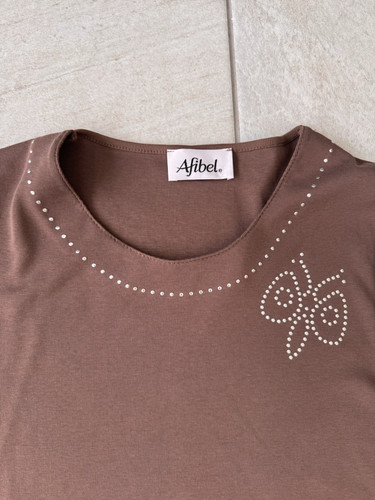 Afibel brown solid rhinestone - solid,