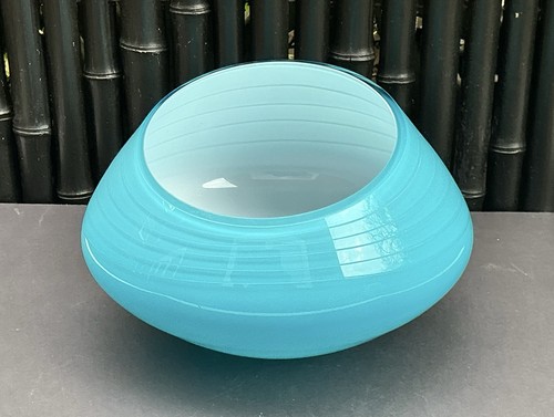 Royal doulton blue cased glass - royal,