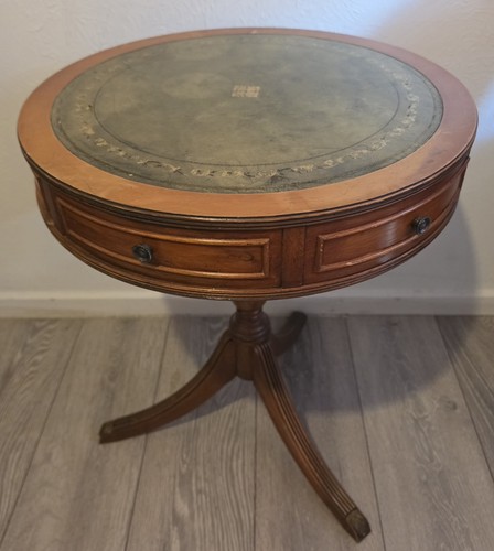 Antique mahogany leather top - mahogany,