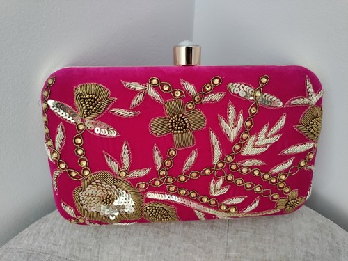 Hot pink velour - hot, floral