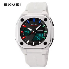 SKMEI 2328 Dual Time Electronic Movement Watch 5 Alarm *UK STOCK FREEPOST FAST*