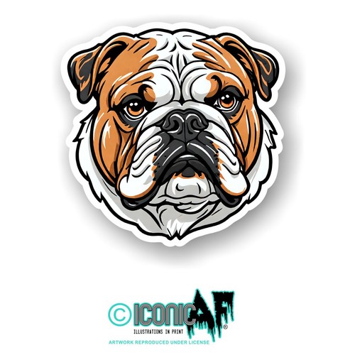 Cute british bulldog - british,