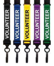 Printed Volunteer Soft Lanyard