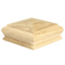 Oak Pyramid Cap for 82mm Newel, Full & Half Cap