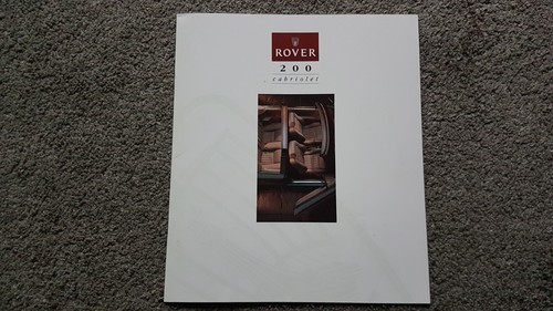 Rover 200 cabriolet - rover, sales