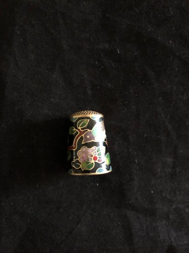 Vintage cloisonné thimble