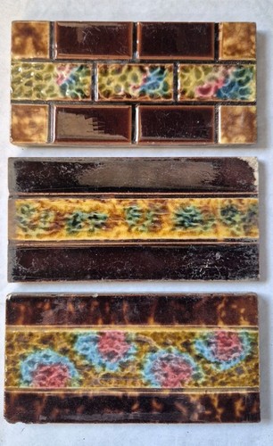 Antique fireplace spacer - , tiles