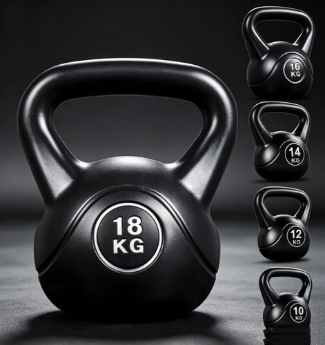 Kettlebell set hdpe coated - set,