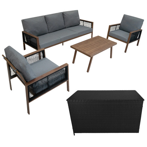 Jardí aluminium piece sofa - aluminium,