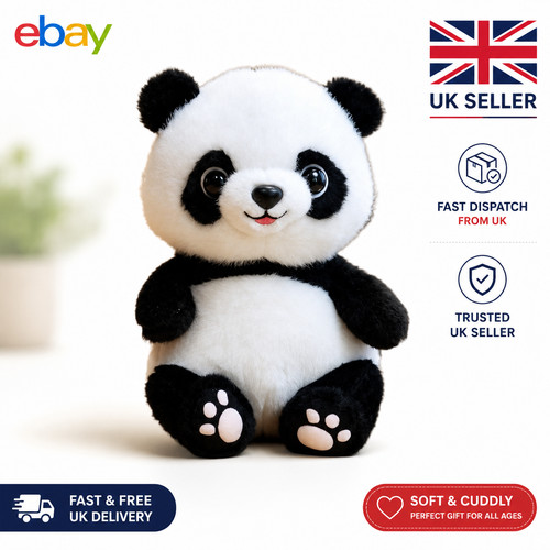 23cm kawaii panda teddy bear - teddy,