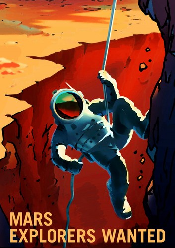 Space poster mars - space, job