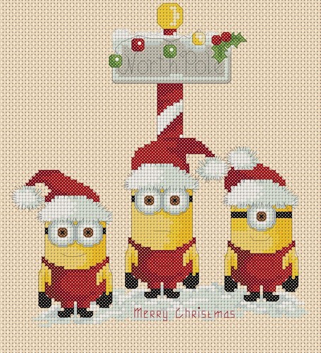 Cross stitch chart minions - stitch,