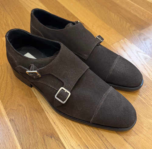 Reiss men monkstrap suede - reiss, men’s