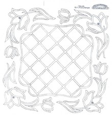 Vintage embroidery transfer - vintage,
