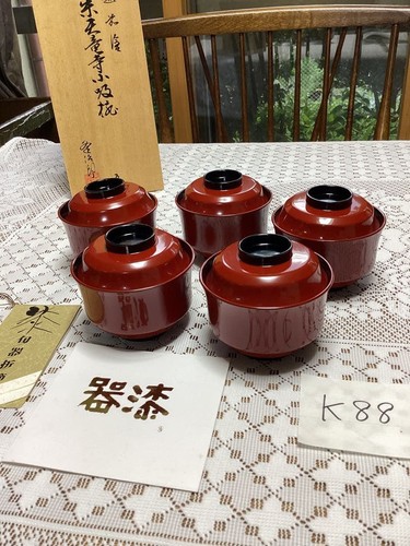 K88 echizen lacquered - lacquered, bowl