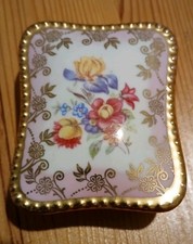 Dresden China Trinket Box With
