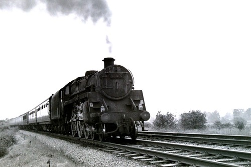 Steam locomotive 35mm slide - locomotive, (35mm