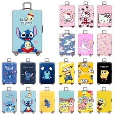Lilo Stitch Minions Kitty Luggage Cover Protector Dust-Proof For Travel Suitcase