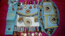 Full set of regalia of RAOB GLE ROH prominent brother
