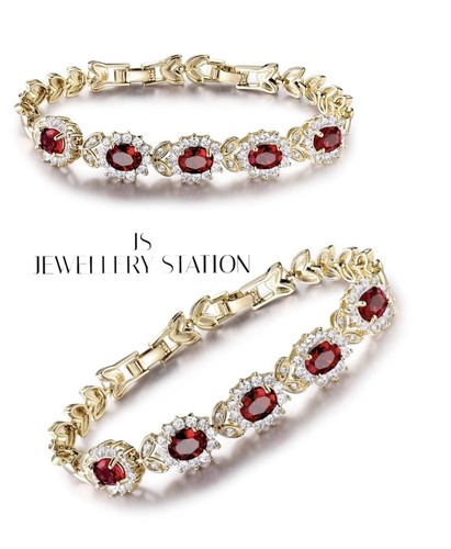 Yellow gold finish ruby and - yellow,