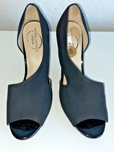 Womens black heel shoe size - heel,