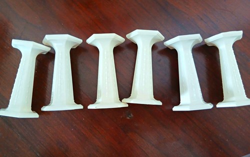 Vintage plastic cake pillars - cake,