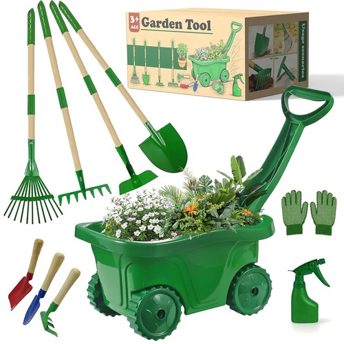 Kids gardening tools set 10pcs - kids,