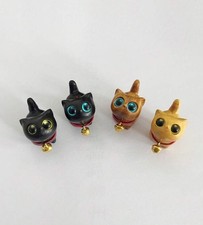 Tiny Wooden Cat Ornament