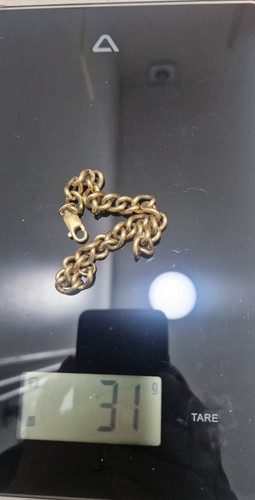 9ct solid gold - gold, bracelet