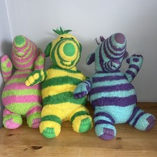 FISHER-PRICE MATTEL 2002 THE FIMBLES Florrie, Fimbo and Baby Pom SOFT TOYS