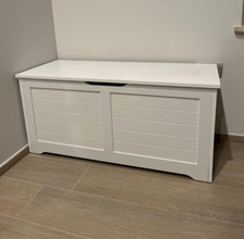 White Storage Chest Hallway