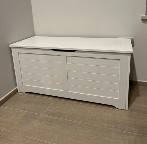 White storage chest hallway - storage,
