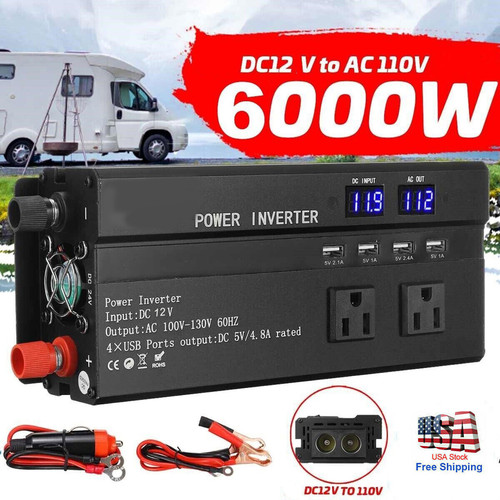 6000w lcd car power - power, inverter