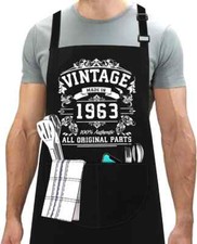 Men Women BBQ Aprons Professional Novelty Funny Kitchen Chef Cooking with Pocket