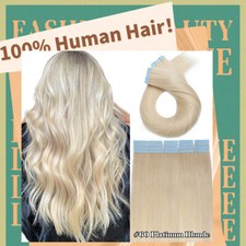 THICK Russian Tape In Human Hair Extensions Real Remy Skin Weft Ombre FULL HEAD