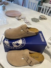 Birkenstock Boston Suede Clogs