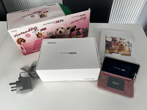 Nintendo 3ds coral pink - pink, with