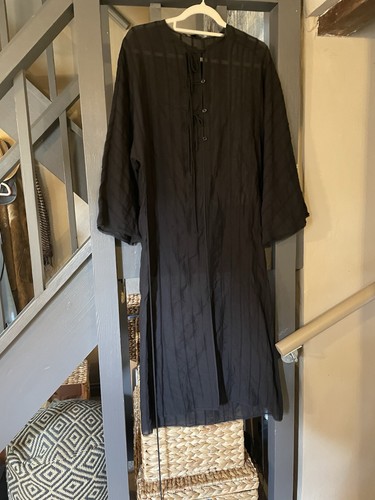 Zara black semi sheer kaftan - zara,