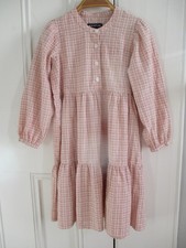 A WHISTLES Child’s Children’s Girl’s Dress Tiered Checks Cotton