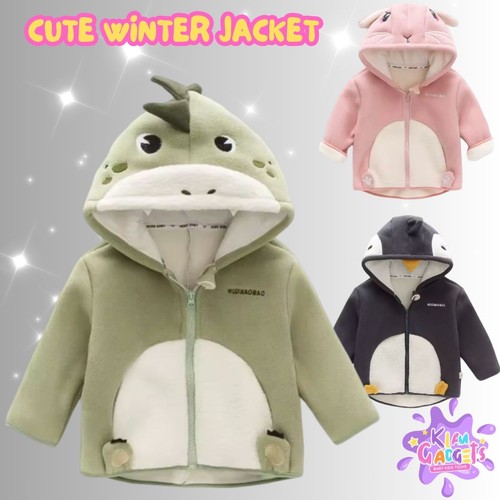 Kids winter coat warm hooded - winter,