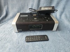 IHome Bluetooth Speaker/Radio/Alarm Clock Black with Charging Cable Working