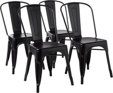 Metal Dining Chairs | Set of 4