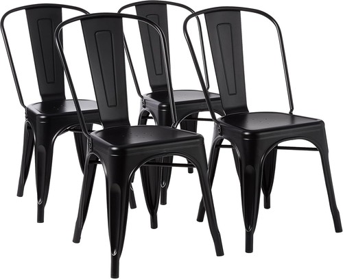 Metal dining chairs set of - dining,