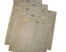 London Times Newspaper 1939