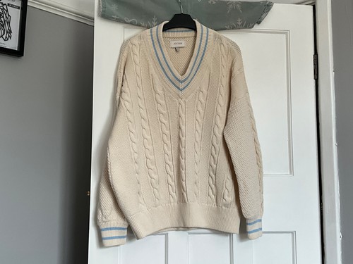 Joules ladies cream blue - joules,