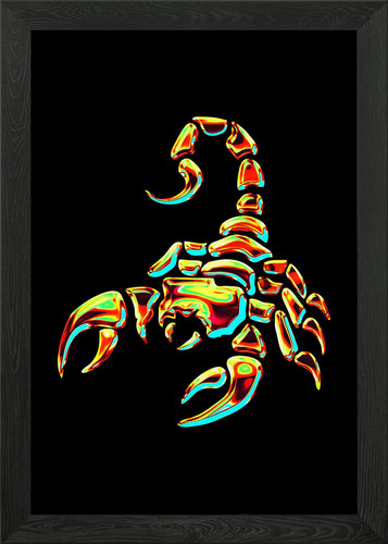 Scorpion framed wall art - framed,