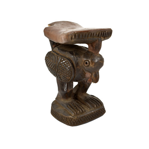 Chokwe figural bird headrest - chokwe,